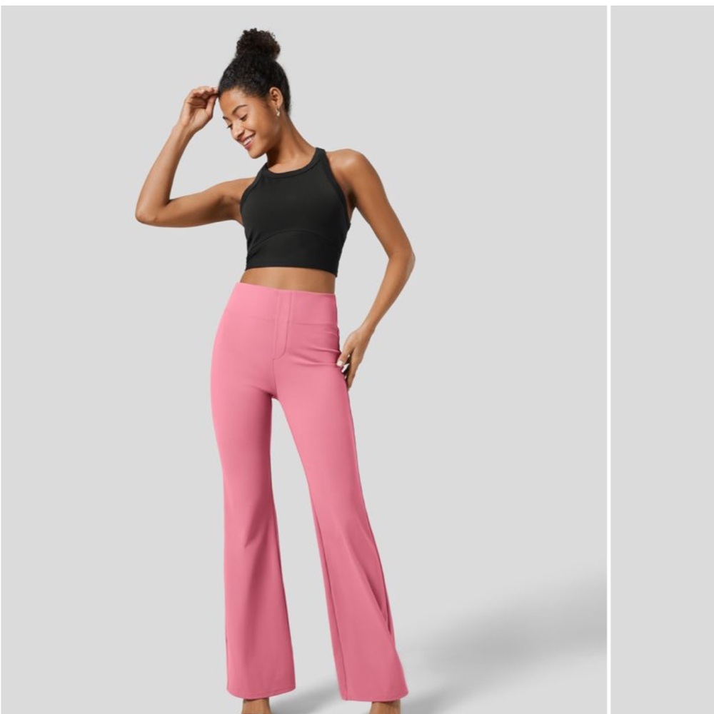 HALARA Pink Boot Cut Pants